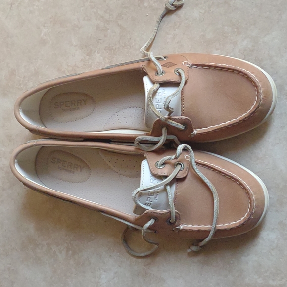 Sperry Shoes - Sperry Firefish linen oat slip on moccasin sneakers shoes